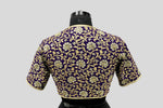 Load image into Gallery viewer, Matka Gulbahar Jaal Purple Blouse
