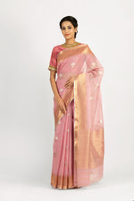 Load image into Gallery viewer, Kotah Kalash Buti with Temple Border Saree
