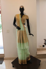 Load image into Gallery viewer, Kotah Kalash Buti with Temple Border Saree
