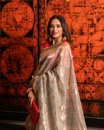 Load image into Gallery viewer, Kota Tissue Phool Bahar Buta Saree
