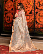 Load image into Gallery viewer, Kota Tissue Phool Bahar Buta Saree
