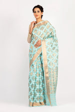 Load image into Gallery viewer, Kotah Cotton Ayesha Zari Buti Saree
