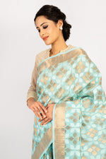 Load image into Gallery viewer, Kotah Cotton Ayesha Zari Buti Saree
