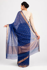 Load image into Gallery viewer, Kotah Cotton Diamond Motif With Konia Saree
