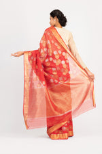 Load image into Gallery viewer, Kota Gulbahar Buta Zari With Badla Meena Saree
