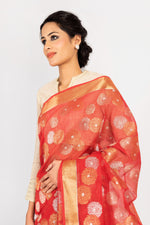 Load image into Gallery viewer, Kota Gulbahar Buta Zari With Badla Meena Saree
