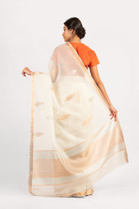 Kotah Cotton Cypress Tree Buti Saree (All Over)