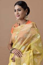 Load image into Gallery viewer, Kota Gulbahar Buta Zari With Badla Meena Saree
