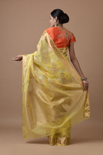 Load image into Gallery viewer, Kota Gulbahar Buta Zari With Badla Meena Saree
