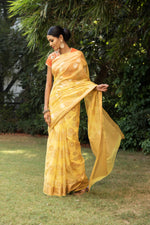 Load image into Gallery viewer, Kota Gulbahar Buta Zari With Badla Meena Saree
