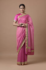 Load image into Gallery viewer, Kota Tissue Sequins Cutdana Broder Embroidery Saree
