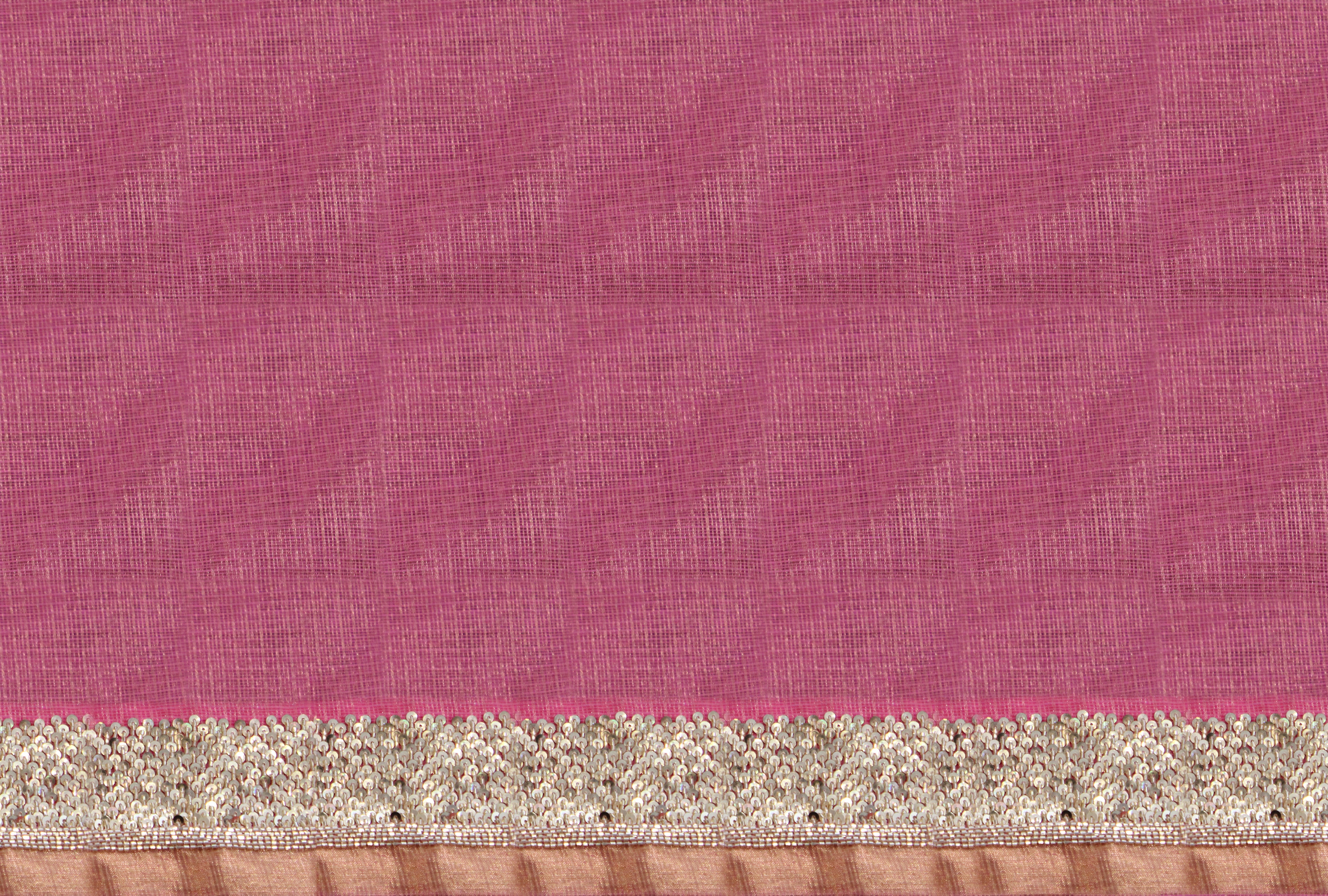 Kota Tissue Sequins Cutdana Broder Embroidery Saree