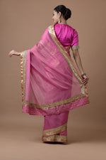 Load image into Gallery viewer, Kota Tissue Sequins Cutdana Broder Embroidery Saree
