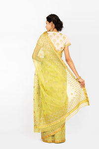 Kota Tissue Mughal Herringbone Saree
