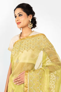 Kota Tissue Mughal Herringbone Saree