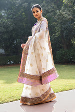 Load image into Gallery viewer, Kota Tissue Saree Gulbahar Embodeiry Border Tape Buti Saree
