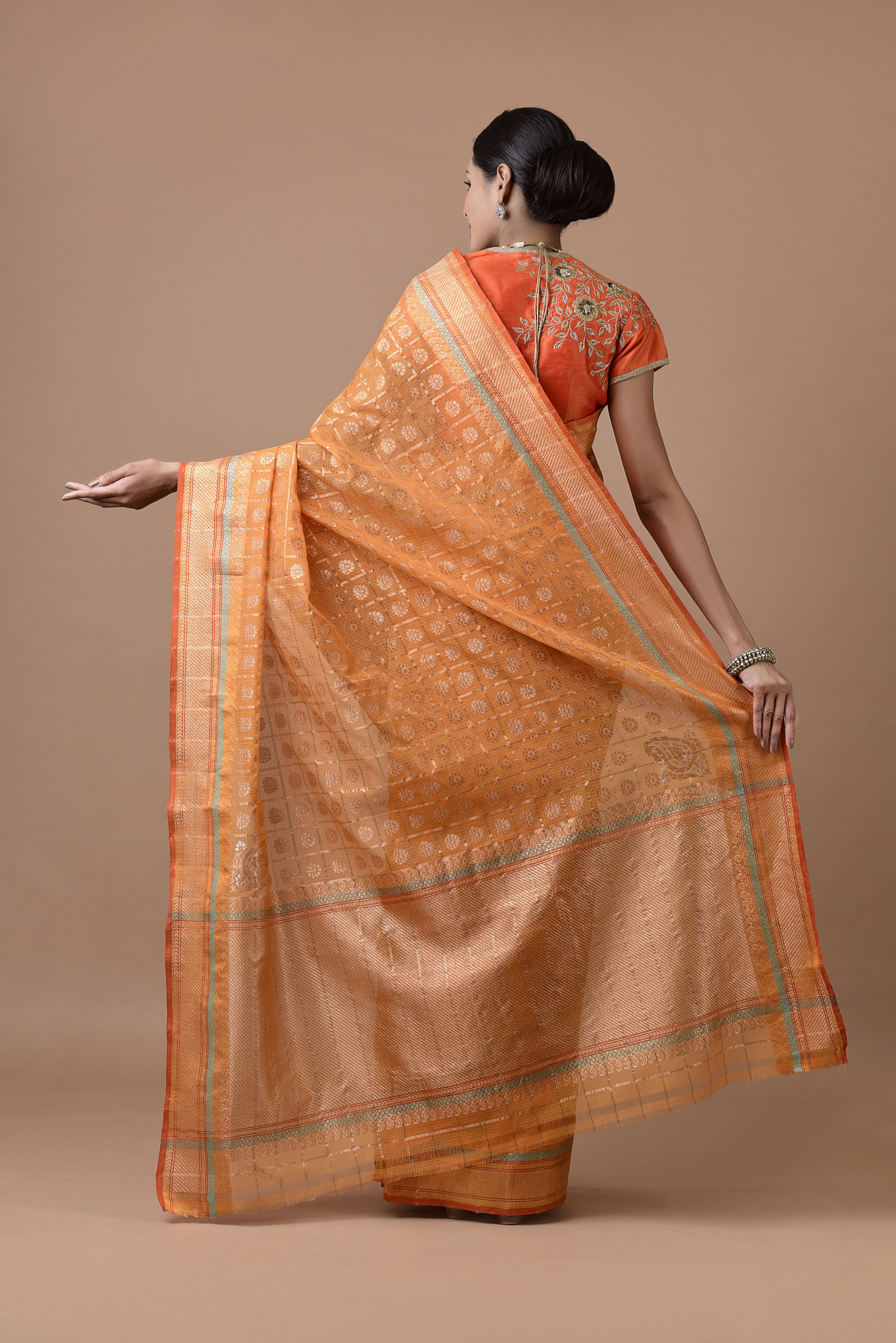 Kota Sada Bridal Jaal Saree
