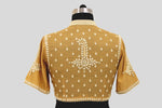 Load image into Gallery viewer, Tissue Chanderi Pearl Tikka Buti Beige Blouse Blouse
