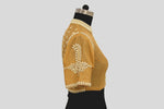 Load image into Gallery viewer, Tissue Chanderi Pearl Tikka Buti Beige Blouse Blouse
