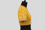 Load image into Gallery viewer, Matka Silk Traditional Buti Yellow Blouse
