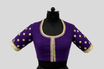 Load image into Gallery viewer, Matka Flower Blooming Purple Blouse
