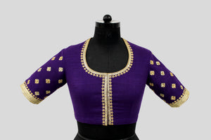 Matka Flower Blooming Purple Blouse
