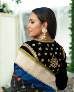 Benaras Silk Sankranti Kites Motif Saree