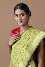 Load image into Gallery viewer, Benaras Silk Perching Bird Saree
