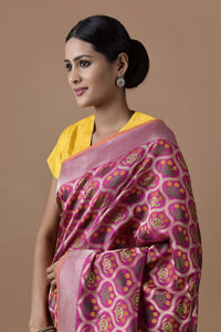 Benaras Silk Bunch of Flowers Jaal Saree