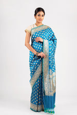 Load image into Gallery viewer, Benaras Silk Old Legacy Red Saree
