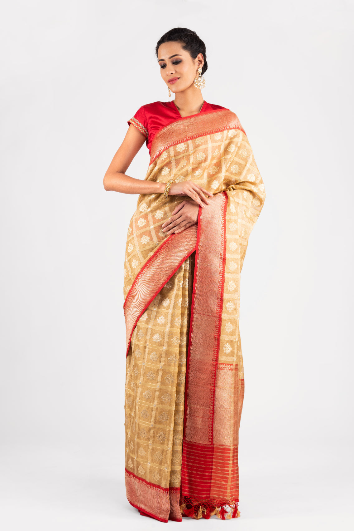 Benaras Tissue Gharchola Saree