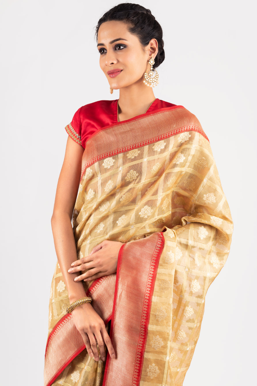 Benaras Tissue Gharchola Saree