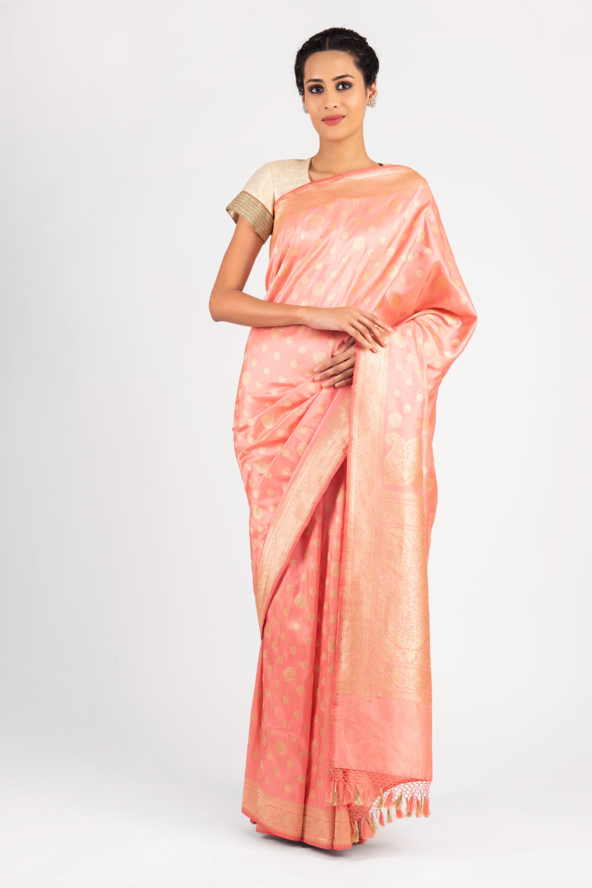 Benaras Silk Antique Buti Saree