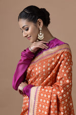 Load image into Gallery viewer, Benaras Silk Bridal Jaal Buti Saree
