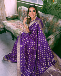 Benaras Silk Antique Buti Saree