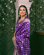 Load image into Gallery viewer, Benaras Silk Antique Buti Saree
