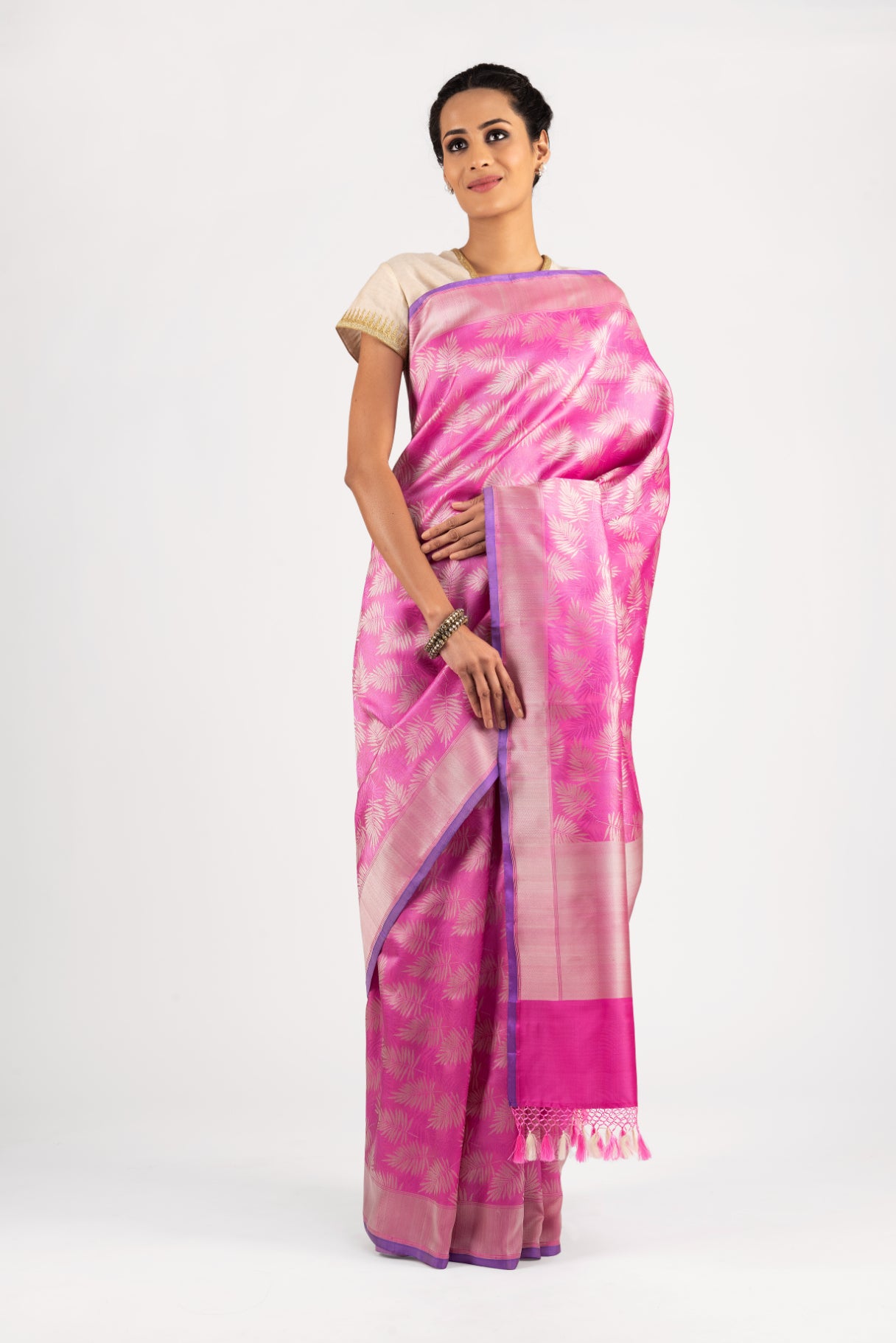 Manushi Chhillar in our Banarasi Satin Tropical....