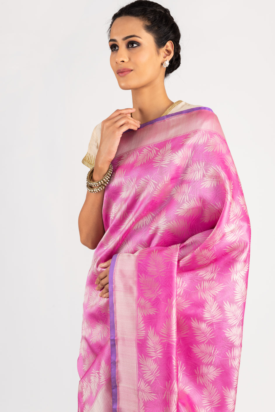 Manushi Chhillar in our Banarasi Satin Tropical....