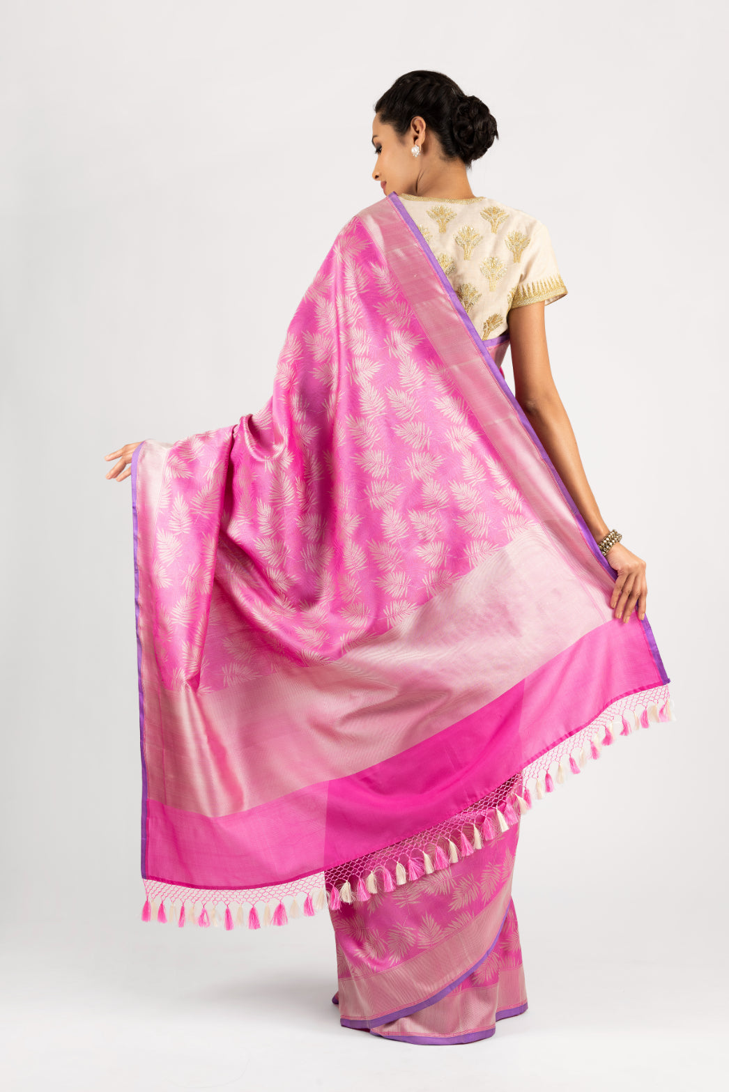 Manushi Chhillar in our Banarasi Satin Tropical....