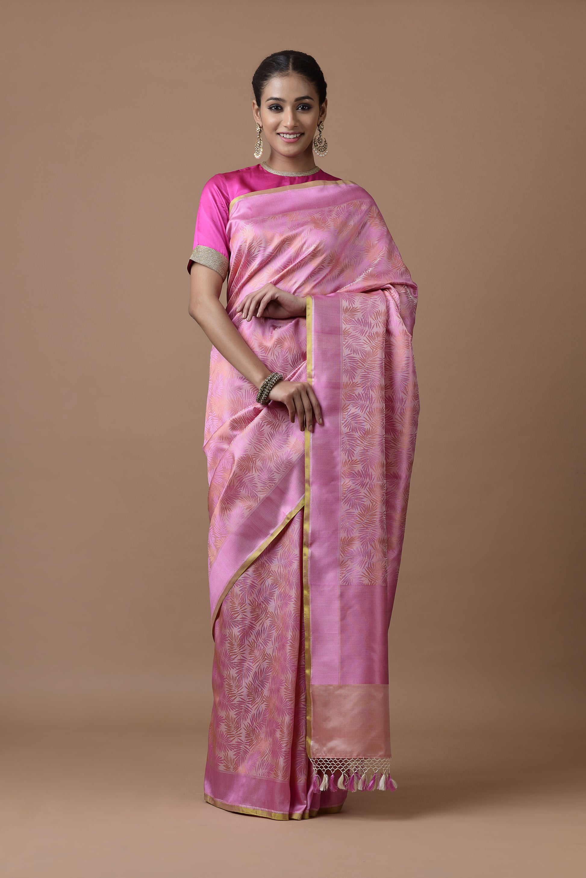 Manushi Chhillar in our Banarasi Satin Tropical....