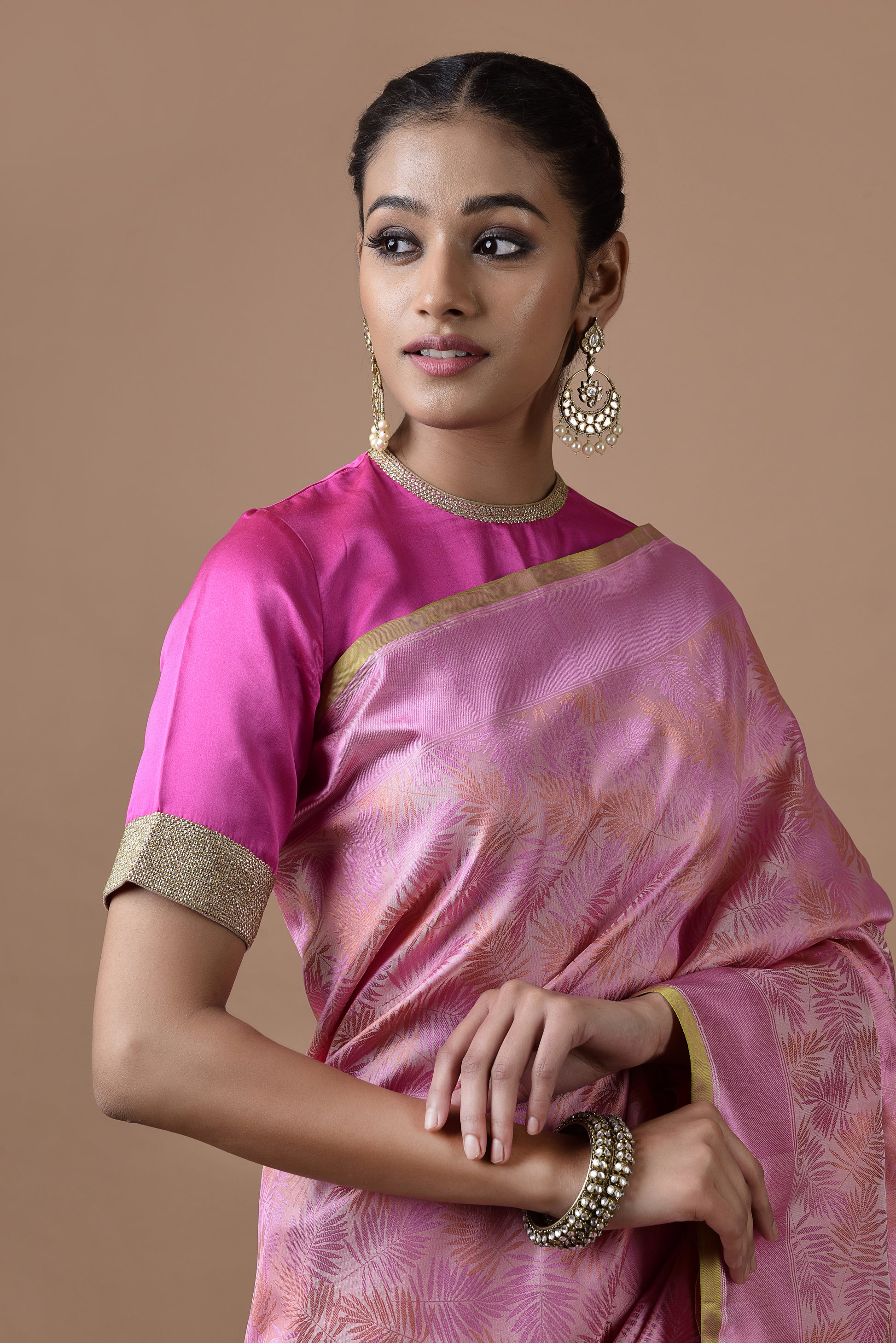 Manushi Chhillar in our Banarasi Satin Tropical....