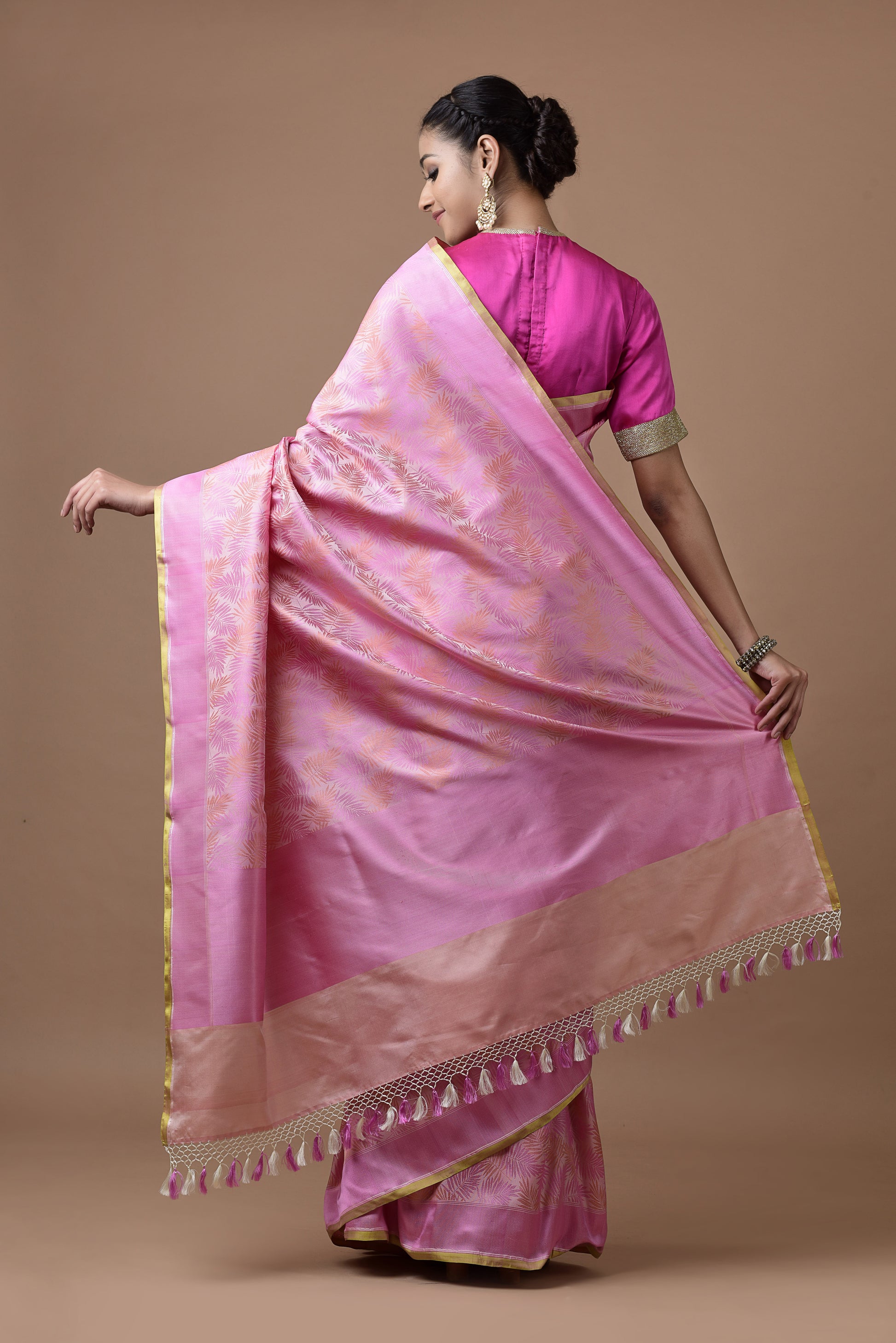 Manushi Chhillar in our Banarasi Satin Tropical....