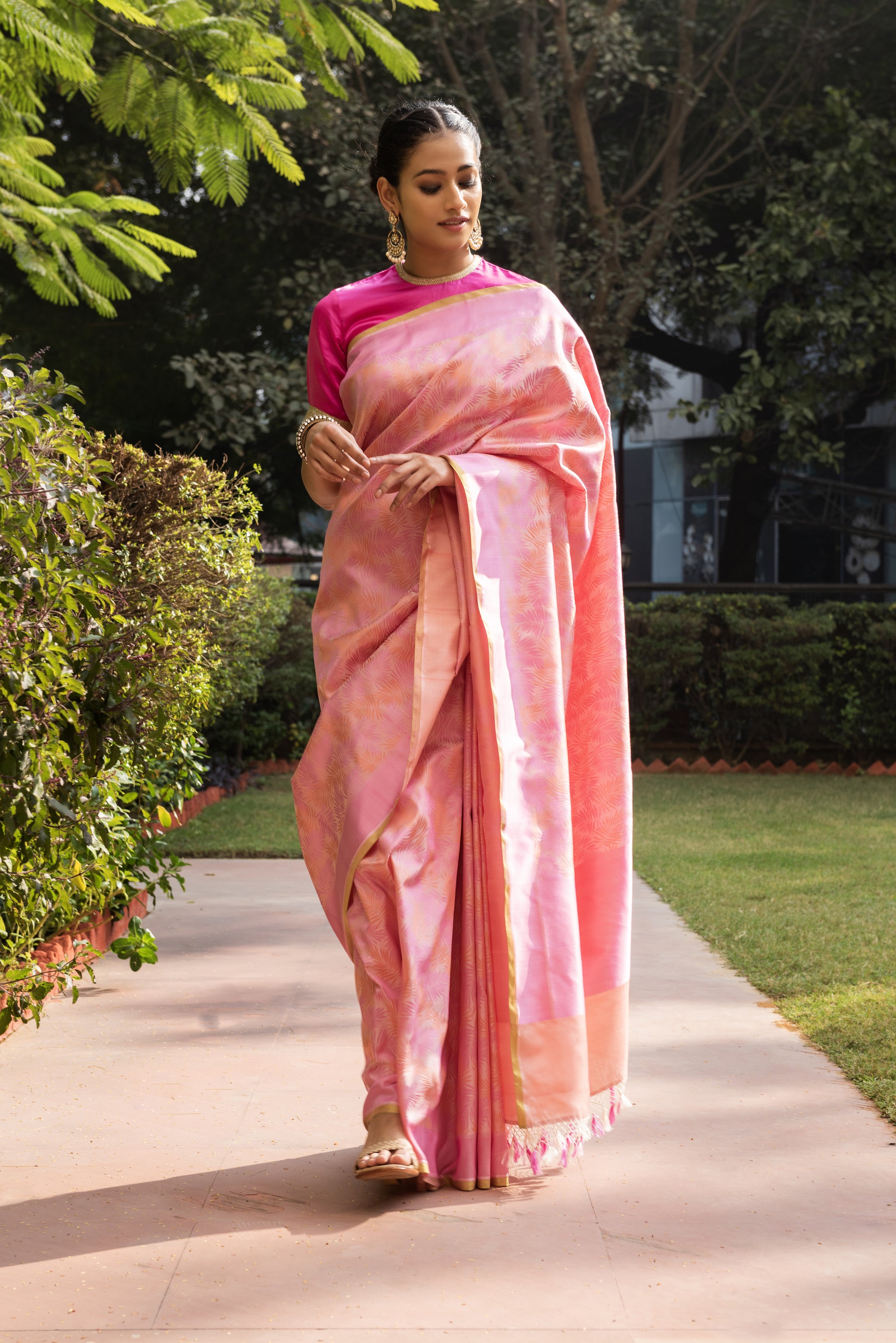 Manushi Chhillar in our Banarasi Satin Tropical....