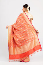 Load image into Gallery viewer, Banarasi Silk Ultakatori Jaal Red Saree
