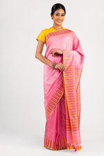 Load image into Gallery viewer, Benaras Silk Triangles Palla Saree
