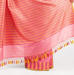 Load image into Gallery viewer, Benaras Silk Triangles Palla Saree
