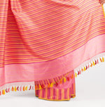 Load image into Gallery viewer, Banarasi Silk Triangles Palla Saree

