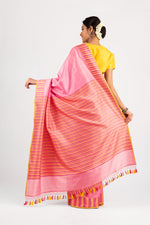 Load image into Gallery viewer, Benaras Silk Triangles Palla Saree
