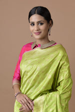 Load image into Gallery viewer, Benaras Silk Antique Buti Saree
