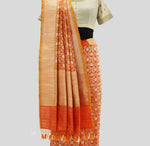 Load image into Gallery viewer, Benaras Silk Ultakatori Jaal Saree

